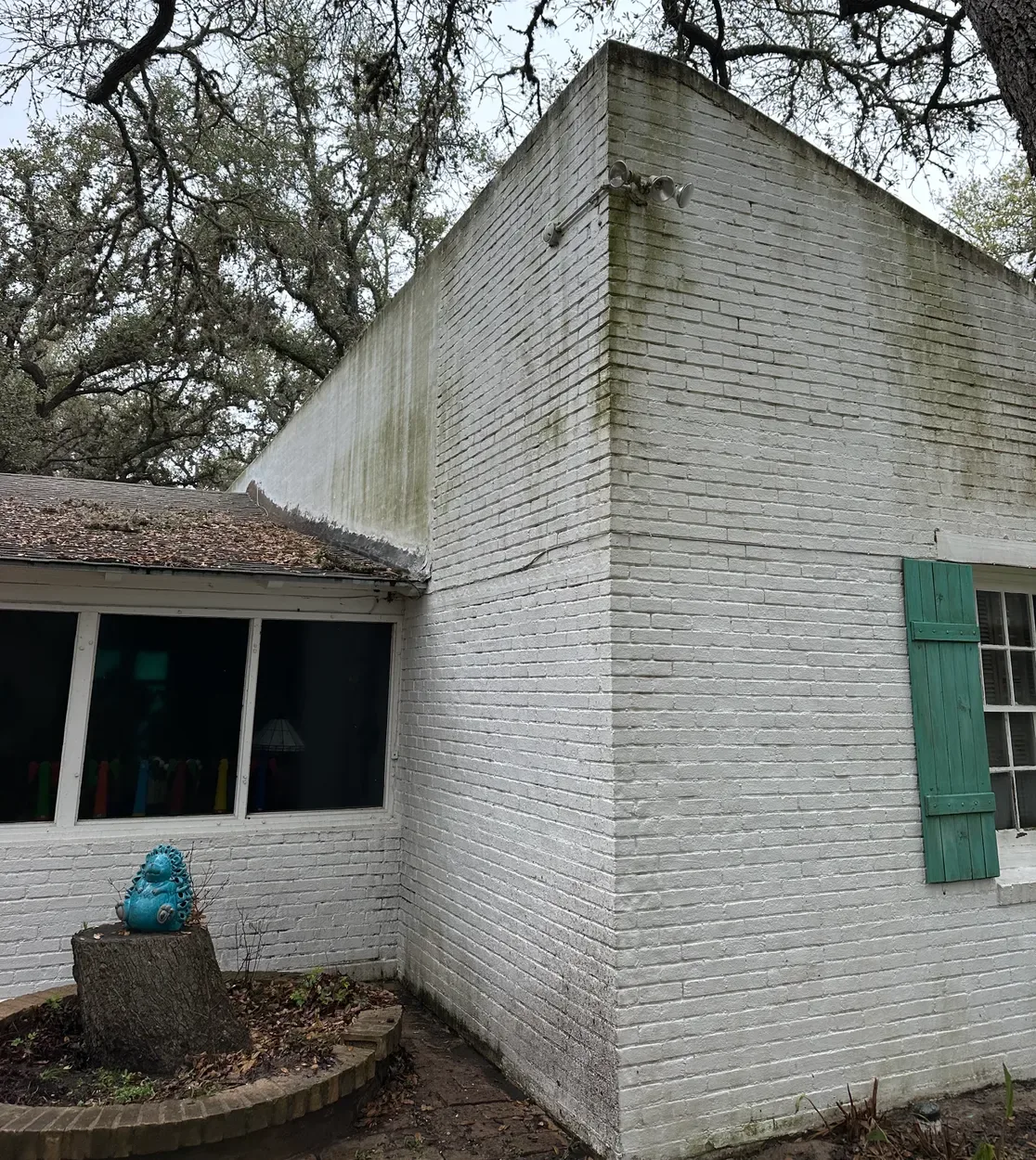Brick House — Soft Wash — Before
