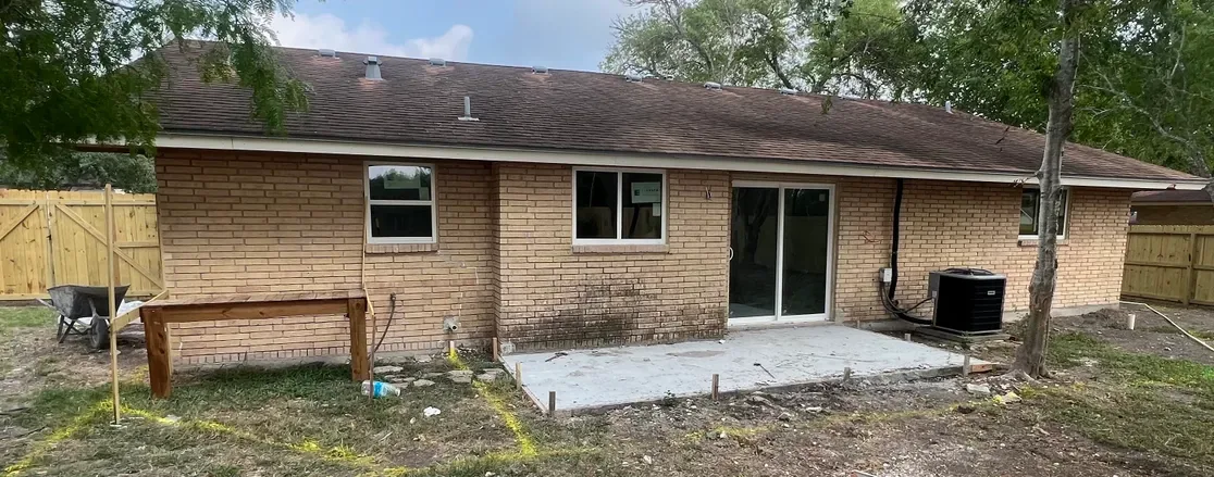 Brick Ranch — House & Patio — Before