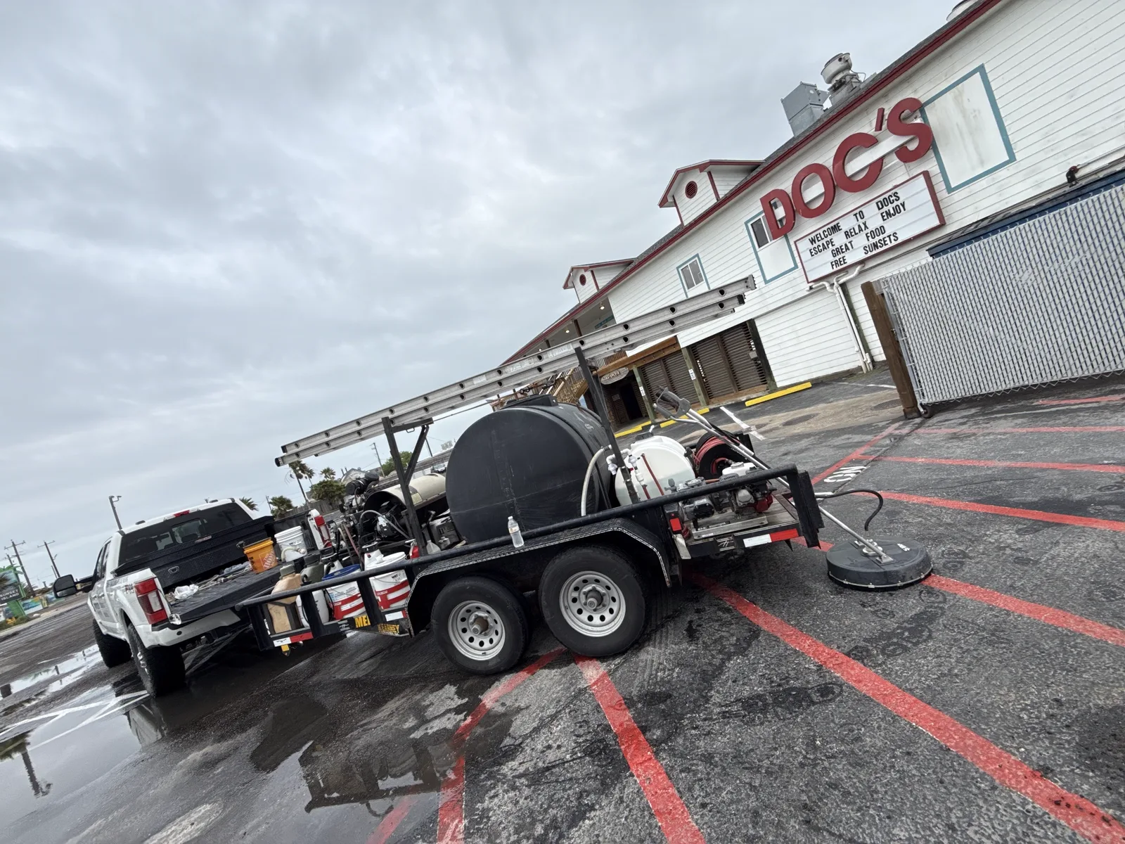 Xtreme Kleen on site at Doc's Seafood & Steaks, Corpus Christi, TX
